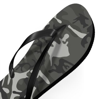 Flip-flops with an army camouflage design