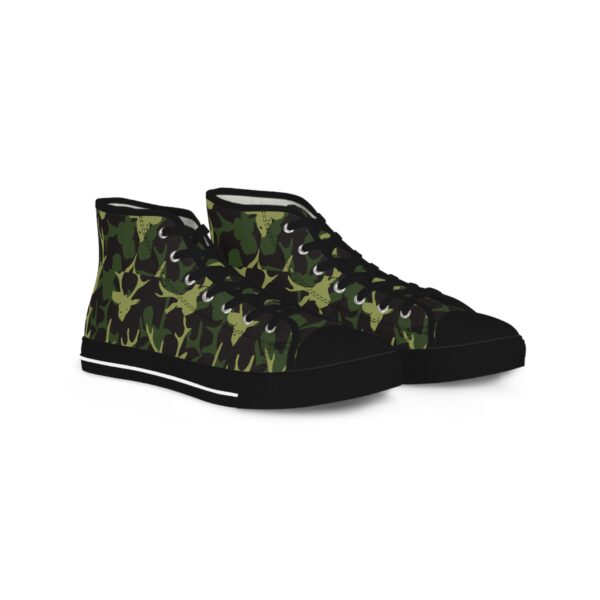 Black Sneakers featuring an army camouflage pattern
