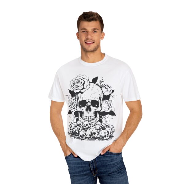 Skull & Roses Unisex Garment-Dyed T-Shirt