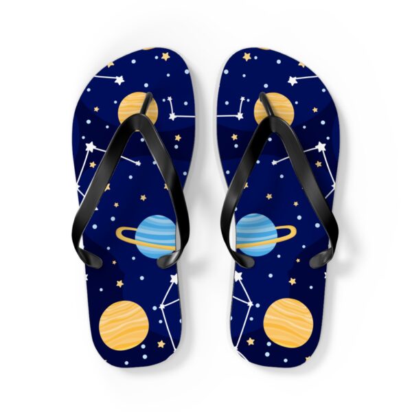 Cosmic Flip Flops Galaxy Print for Space Lovers
