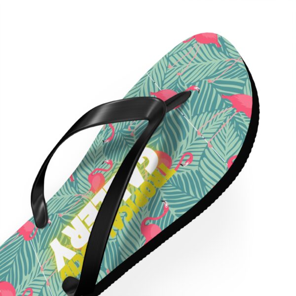 Tropical Flamingo Flip Flops Beach Sandals