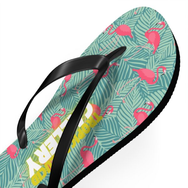 Tropical Flamingo Flip Flops Beach Sandals