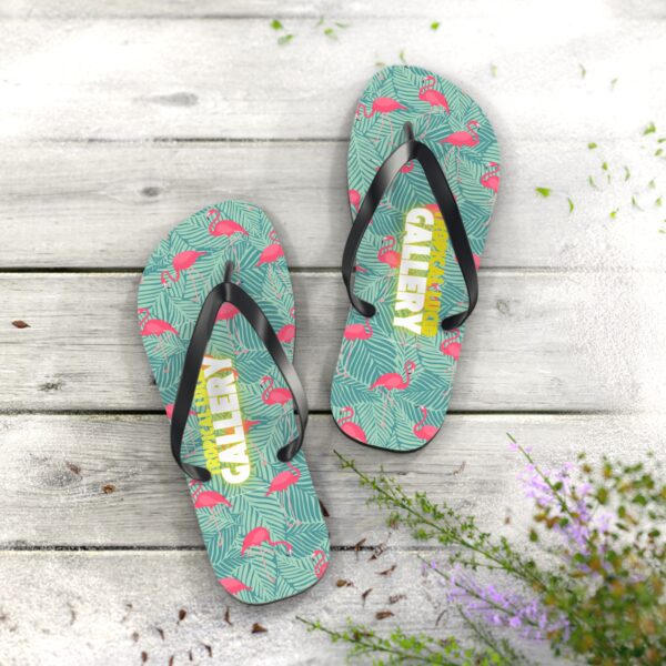 Tropical Flamingo Flip Flops Beach Sandals