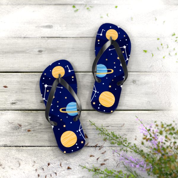 Cosmic Flip Flops Galaxy Print for Space Lovers