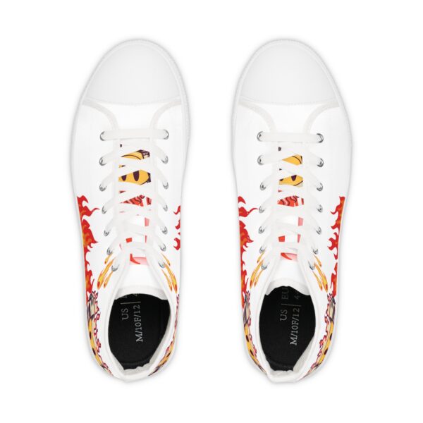 Flame-Graphic High Top Sneakers for Men