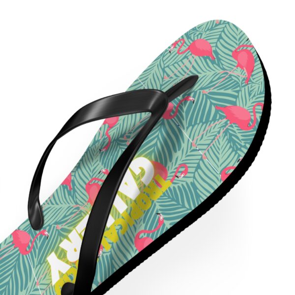 Tropical Flamingo Flip Flops Beach Sandals