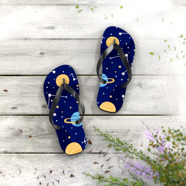 Cosmic Flip Flops Galaxy Print for Space Lovers