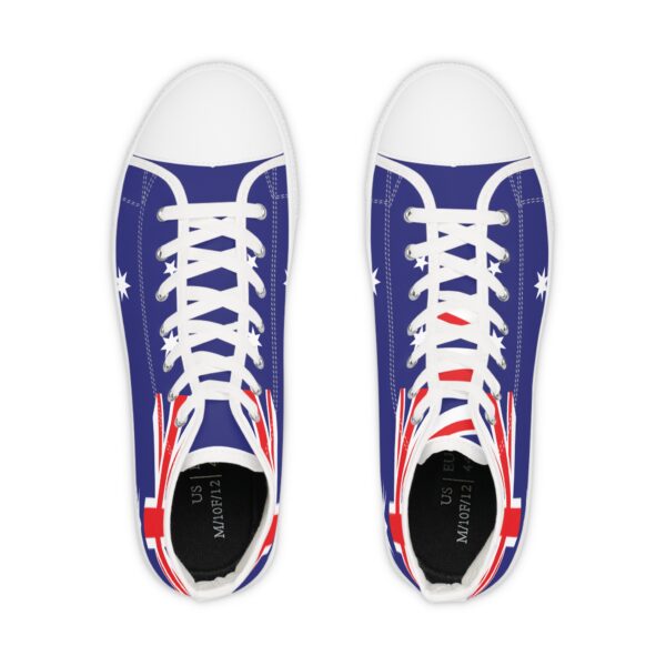 High Top Sneakers Auzzy Flag Design