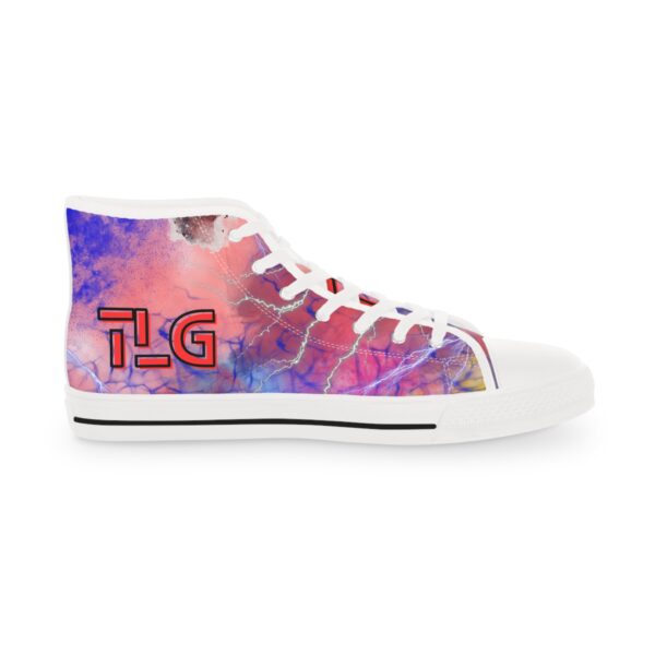 High Top Sneakers Bold Colorful Abstract Design