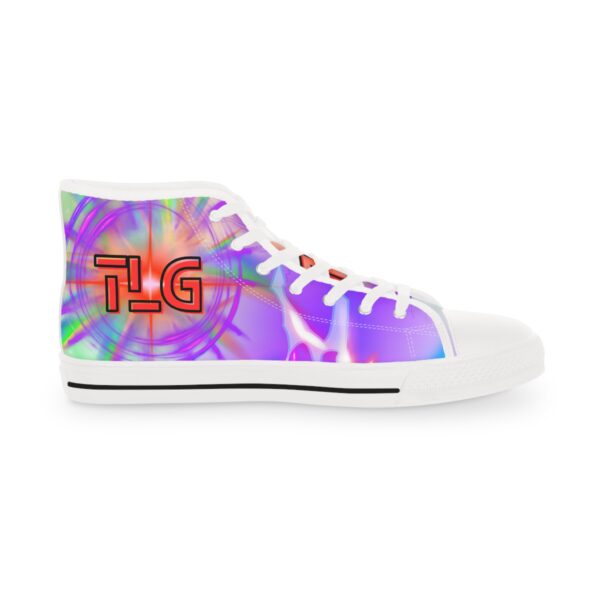 Vibrant Abstract High Top Sneakers – Bold, Artistic Footwear for Creative Streetwear Style