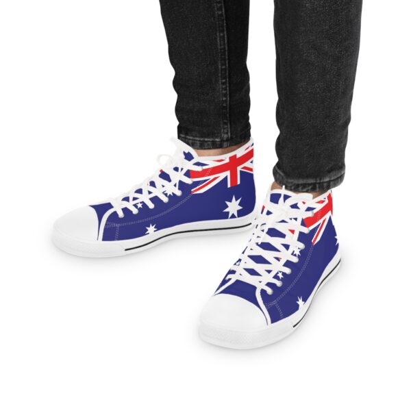 High Top Sneakers Auzzy Flag Design