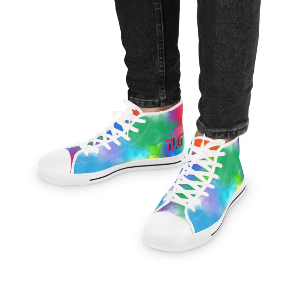 Colorful High Top Sneakers – Vibrant Tie-Dye Style for Bold Trendsetters