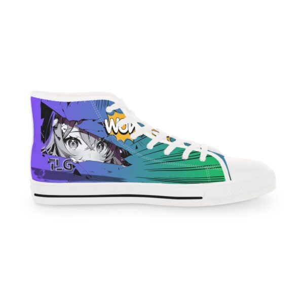 High Top Sneakers with Vibrant Anime Design