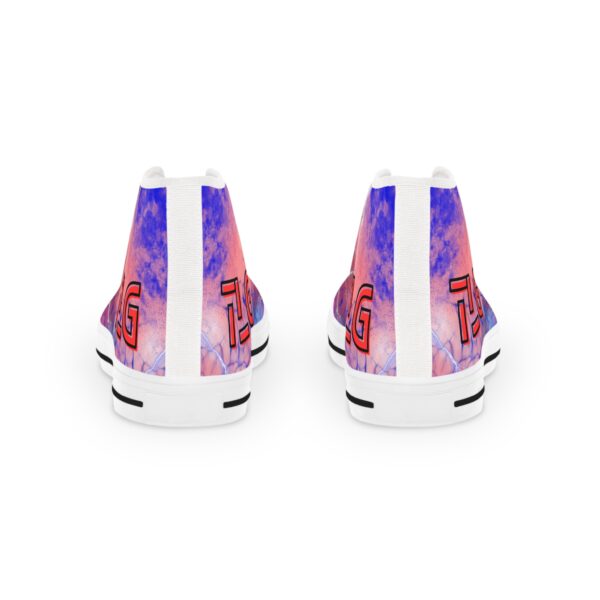High Top Sneakers Bold Colorful Abstract Design