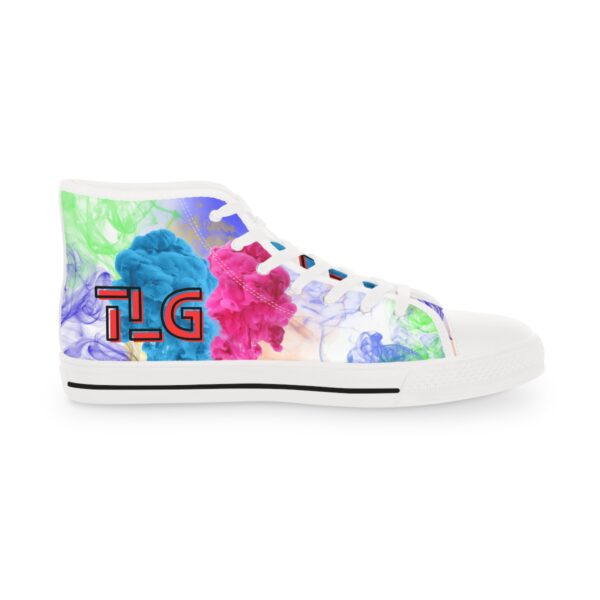 🌸 Vibrant High Top Sneakers – Abstract Floral Design for Bold Everyday Style