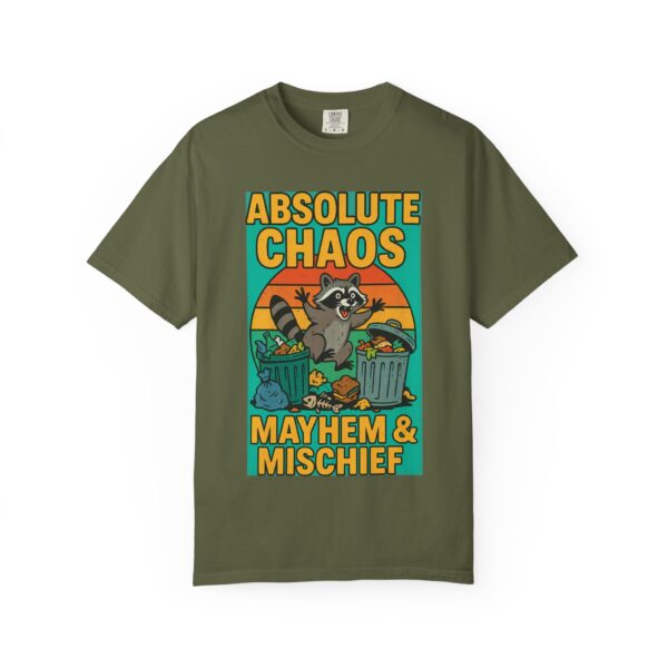 🦝 Absolute Chaos – Mayhem & Mischief Raccoon T-Shirt for Animal Lovers 🗑️🔥