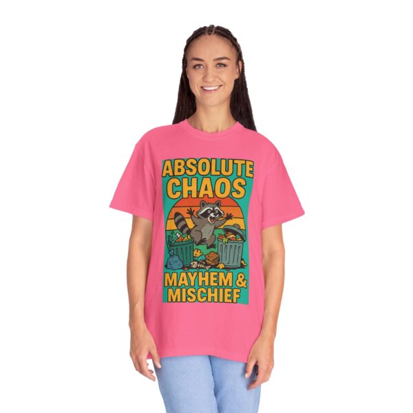 🦝 Absolute Chaos – Mayhem & Mischief Raccoon T-Shirt for Animal Lovers 🗑️🔥
