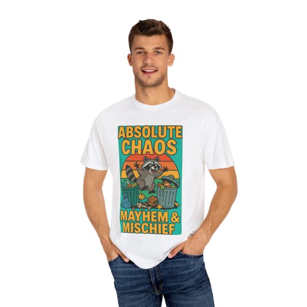 🦝 Absolute Chaos – Mayhem & Mischief Raccoon T-Shirt for Animal Lovers 🗑️🔥