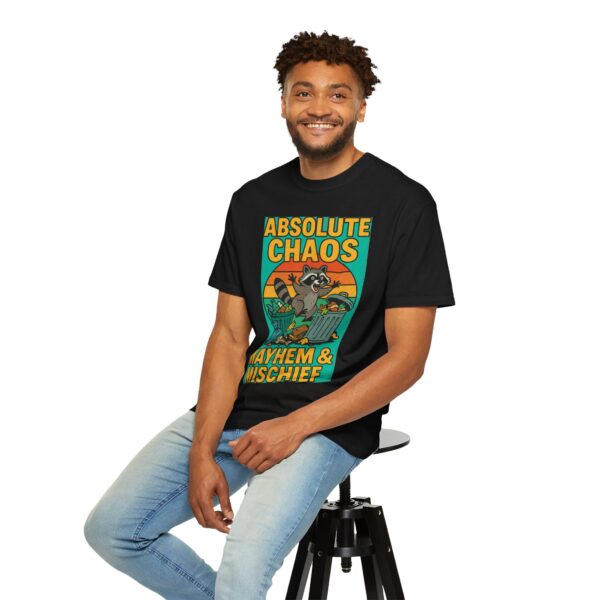 🦝 Absolute Chaos – Mayhem & Mischief Raccoon T-Shirt for Animal Lovers 🗑️🔥