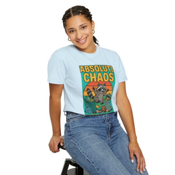 🦝 Absolute Chaos – Mayhem & Mischief Raccoon T-Shirt for Animal Lovers 🗑️🔥