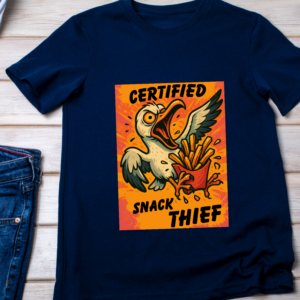 Certified Snack Thief – Loud & Chaotic Seagull Meme T-Shirt Classic T-Shirt