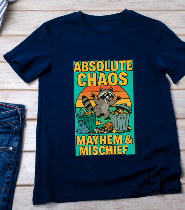Absolute Chaos – Mayhem & Mischief Raccoon T-Shirt for Animal Lovers Classic T-Shirt