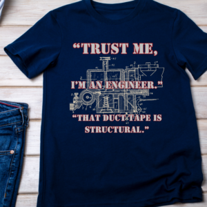 “Trust me, I’m an engineer. That duct tape is structural.” Classic T-Shirt