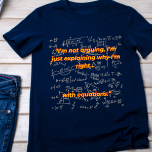 “I’m not arguing, I’m just explaining why I’m right... with equations.” Classic T-Shirt
