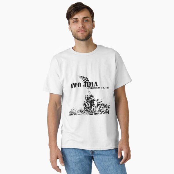 Iwo Jima February 23, 1945 Classic T-Shirt - Image 2