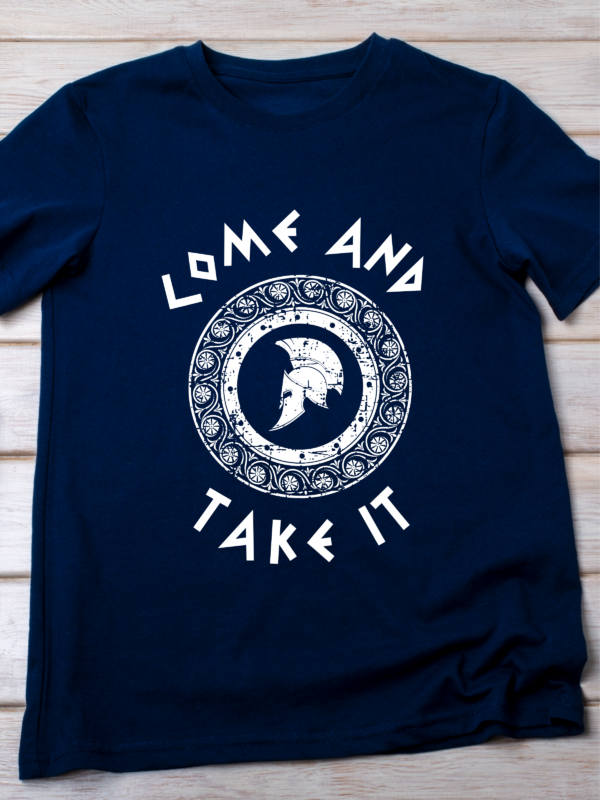 Molon Labe – Fearless & Free Warrior Classic T-Shirt - Image 3
