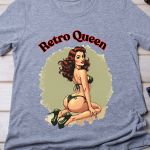 Retro Queen – Classic Pin-Up Girl Classic T-Shirt