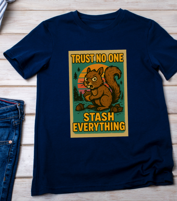 Trust No One, Stash Everything – Paranoid Squirrel Meme T-Shirt Classic T-Shirt