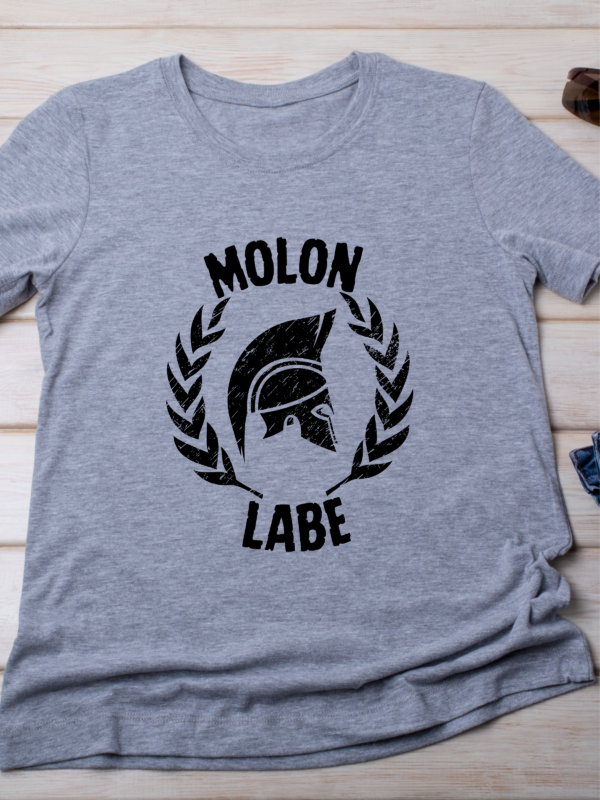 Molon Labe – Spartan Helmet Battle Ready Classic T-Shirt