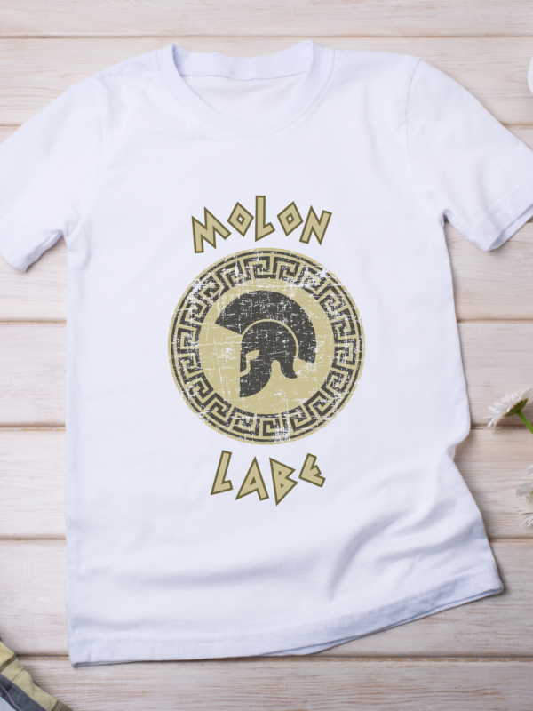 Molon Labe – Fearless & Free Warrior Classic T-Shirt - Image 2