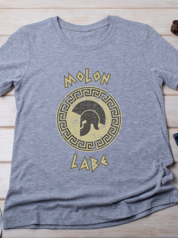 Molon Labe – Fearless & Free Warrior Classic T-Shirt - Image 3