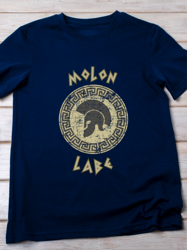 Molon Labe – Fearless & Free Warrior Classic T-Shirt - Image 4